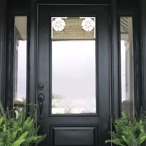 Screen Door Decor - Sand Dollar X2, Custom Mailbox, Bracket, Outdoor Decor, 7x9 inch Free Shipping to Mainland USA