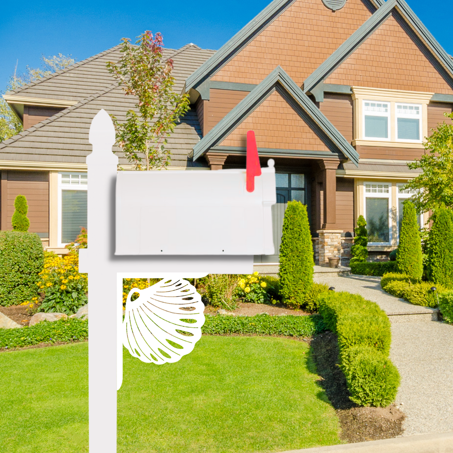 Mailbox Bracket - Seashell - Large 16" x21"