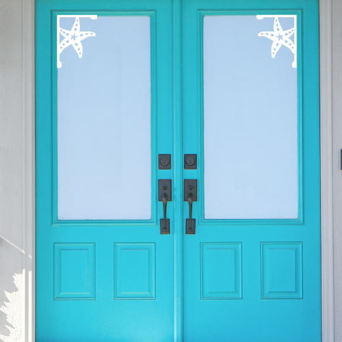 Screen Door Decor - Starfish Small X2, Custom Mailbox, Bracket, Outdoor Decor, 7x9 inch Free Shipping to Mainland USA