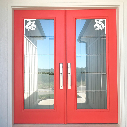 Screen Door Decor - Turtle Small X2, Custom Mailbox, Bracket, Outdoor Decor, 7x9 inch Free Shipping to Mainland USA