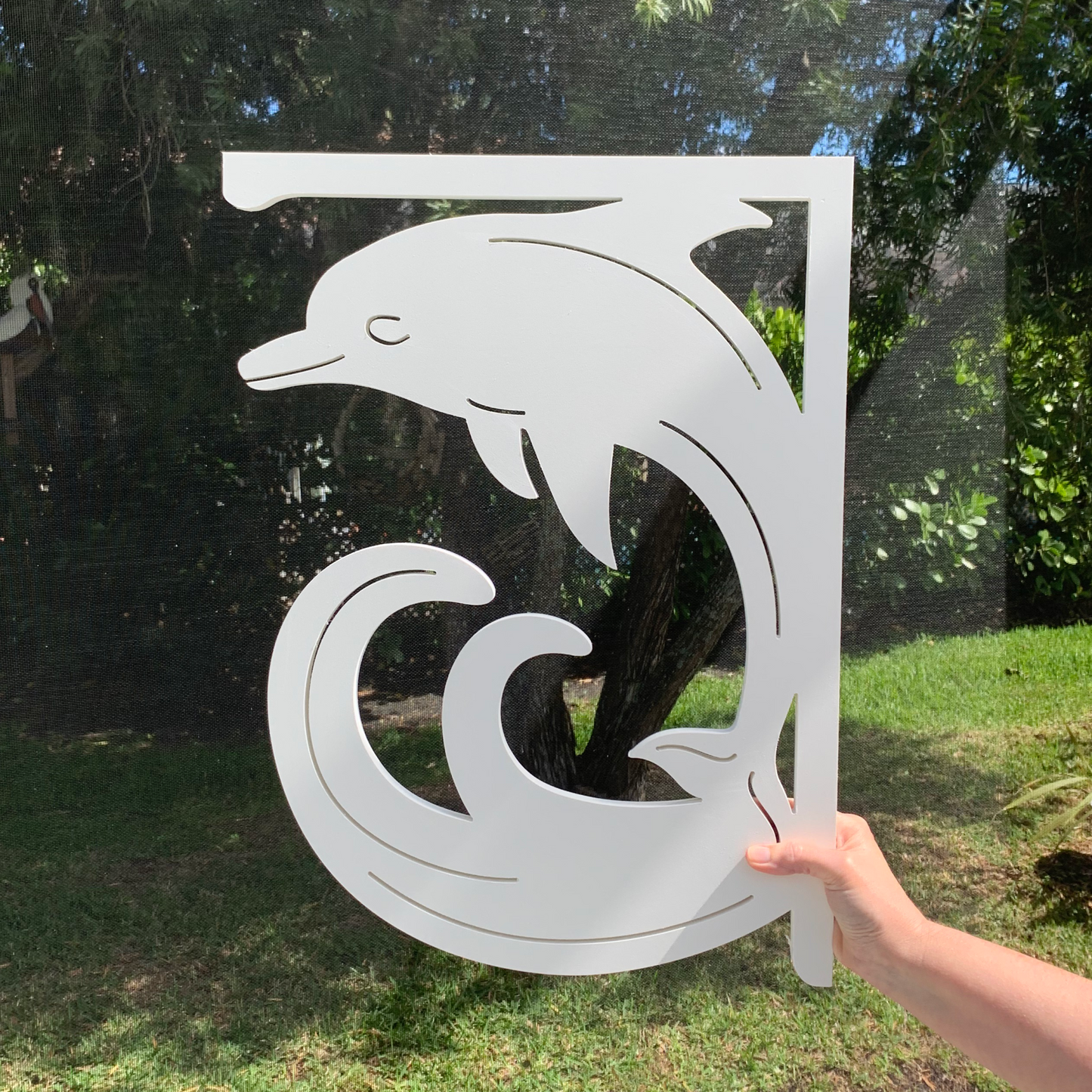 Mailbox Bracket - Dolphin - Large 16' x 21"