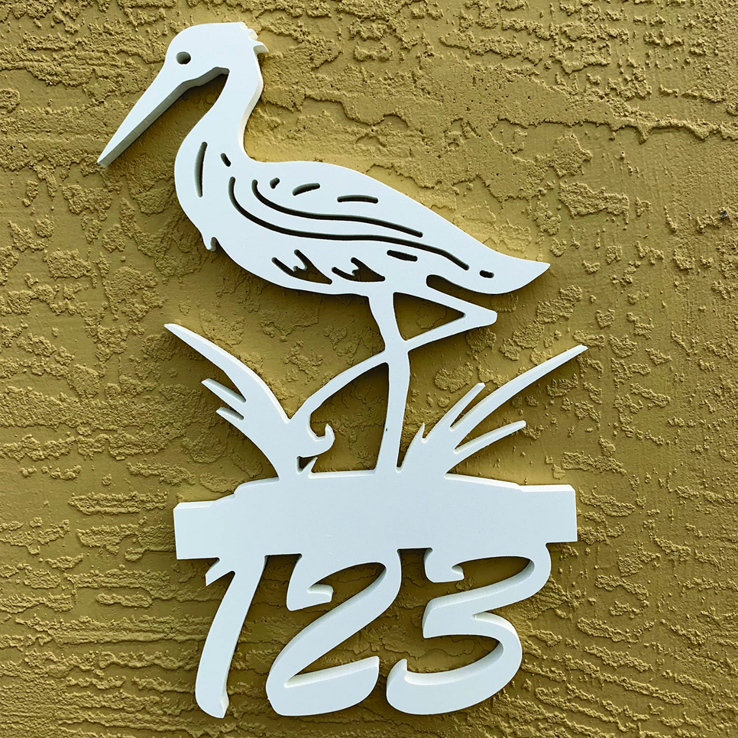 House Number Sign, Heron