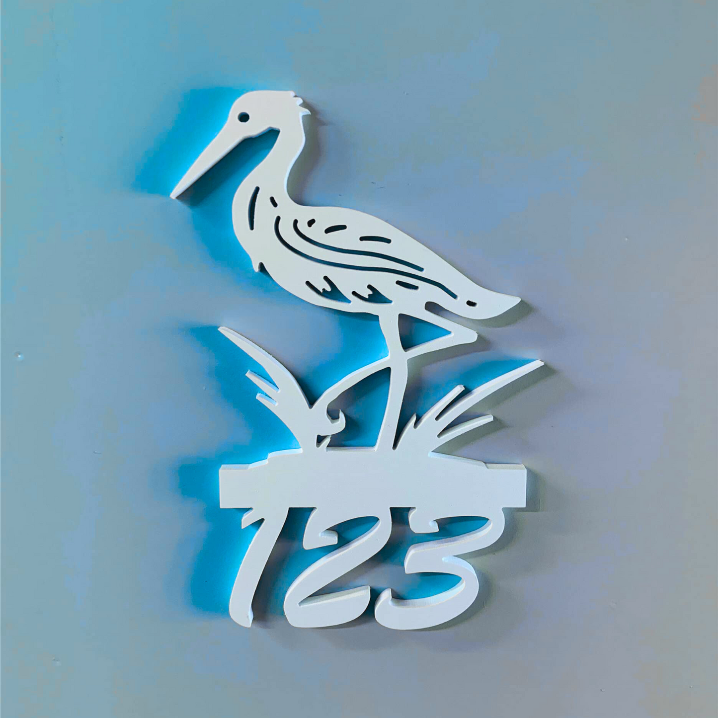 House Number Sign, Heron