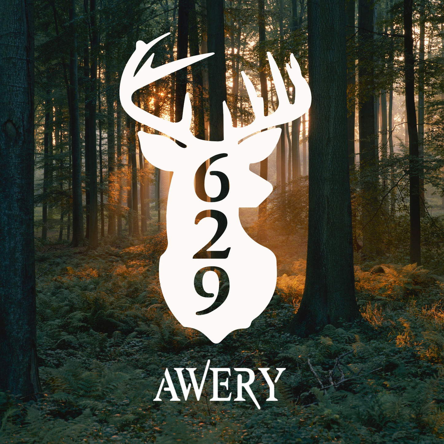 House Number Plaque - Deer