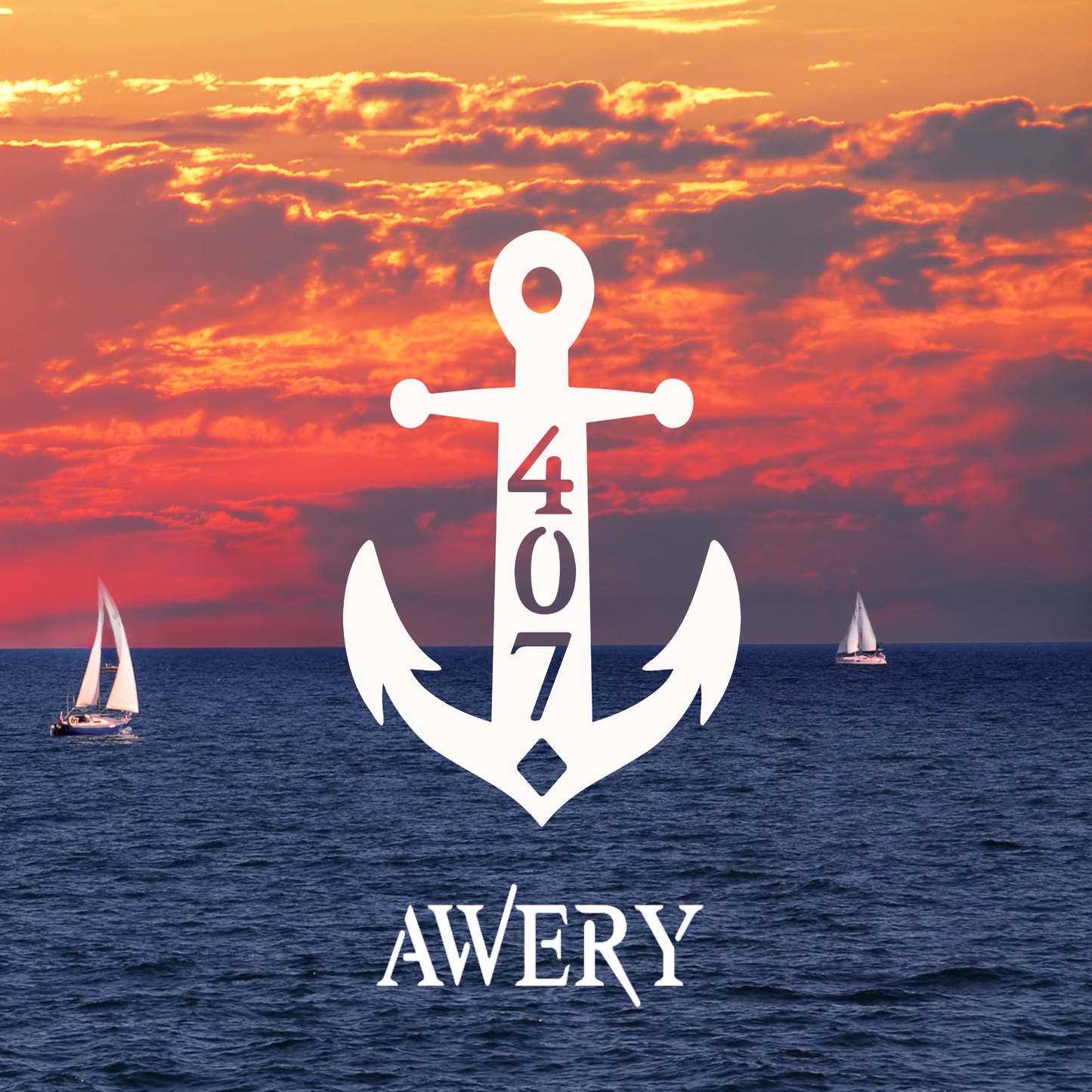 House Number Plaque - Anchor