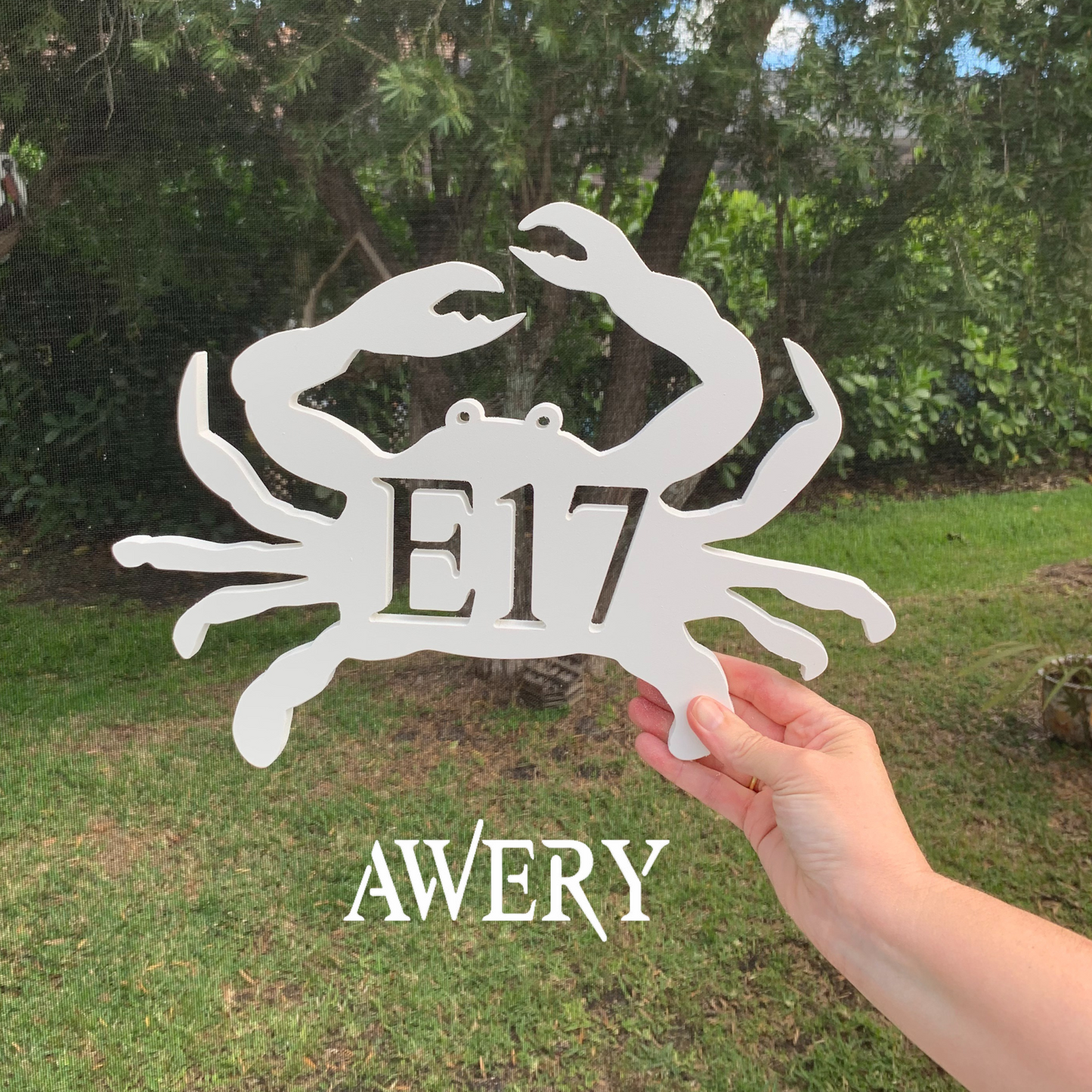 House Number Plaque - Crab