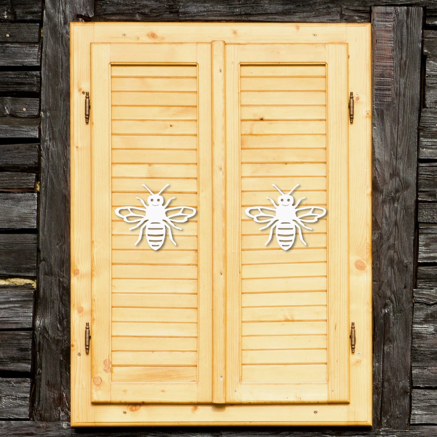 Shutter Embellishments - Bee Wall Art Small approx 8"x 6.5", Custom, Outdoor Decor, Coastal, Tropical, Ships Free to Mainland USA