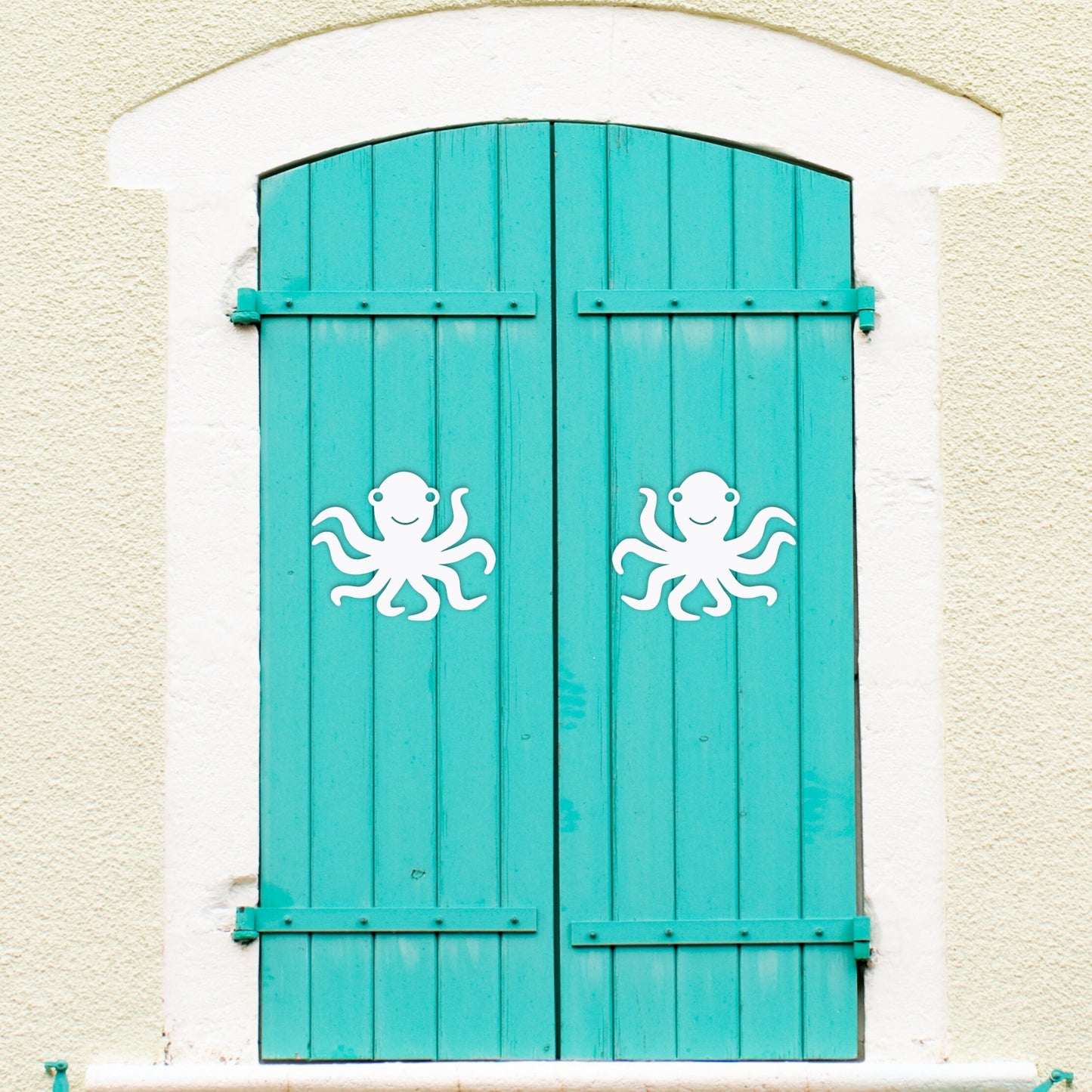 Shutter Embellishments - Octopus Wall Art Small approx 7.5" x 6", Custom, Outdoor Decor, Coastal, Tropical, Ships Free to Mainland USA