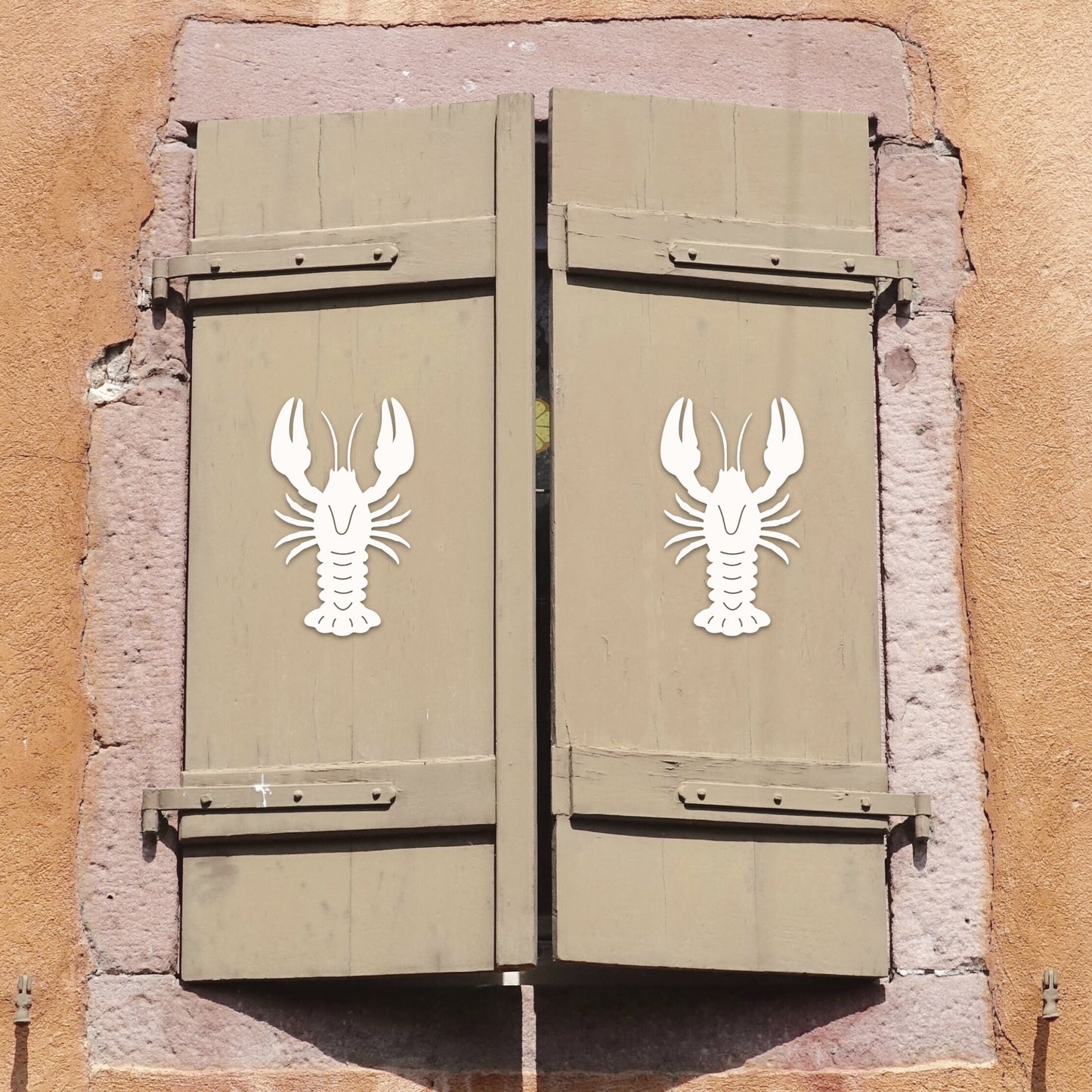 Shutter Embellishments - Lobster Wall Art Small approx 8" x 5", Custom, Outdoor Decor, Coastal, Tropical, Ships Free to Mainland USA