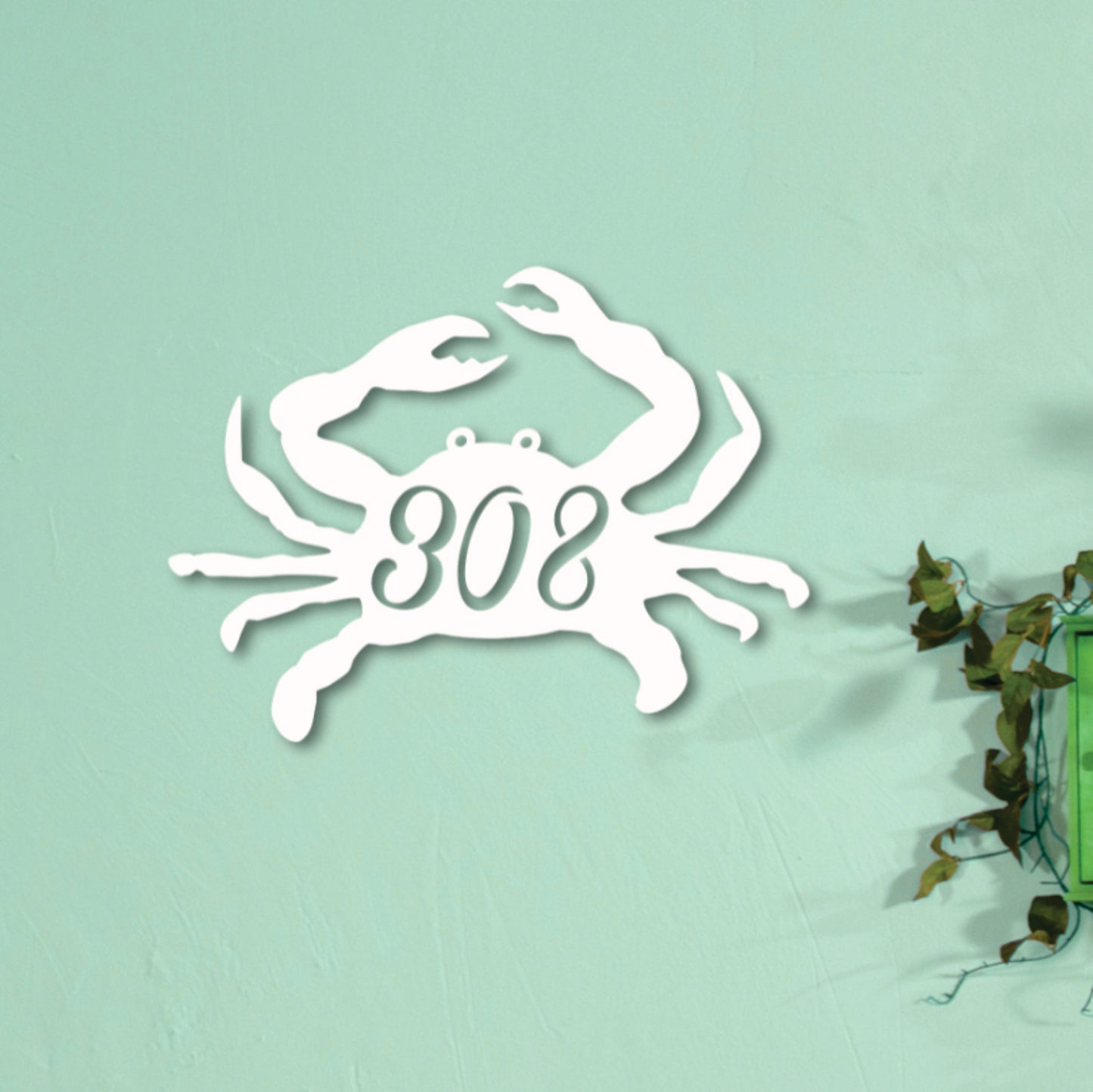 House Number Plaque - Crab