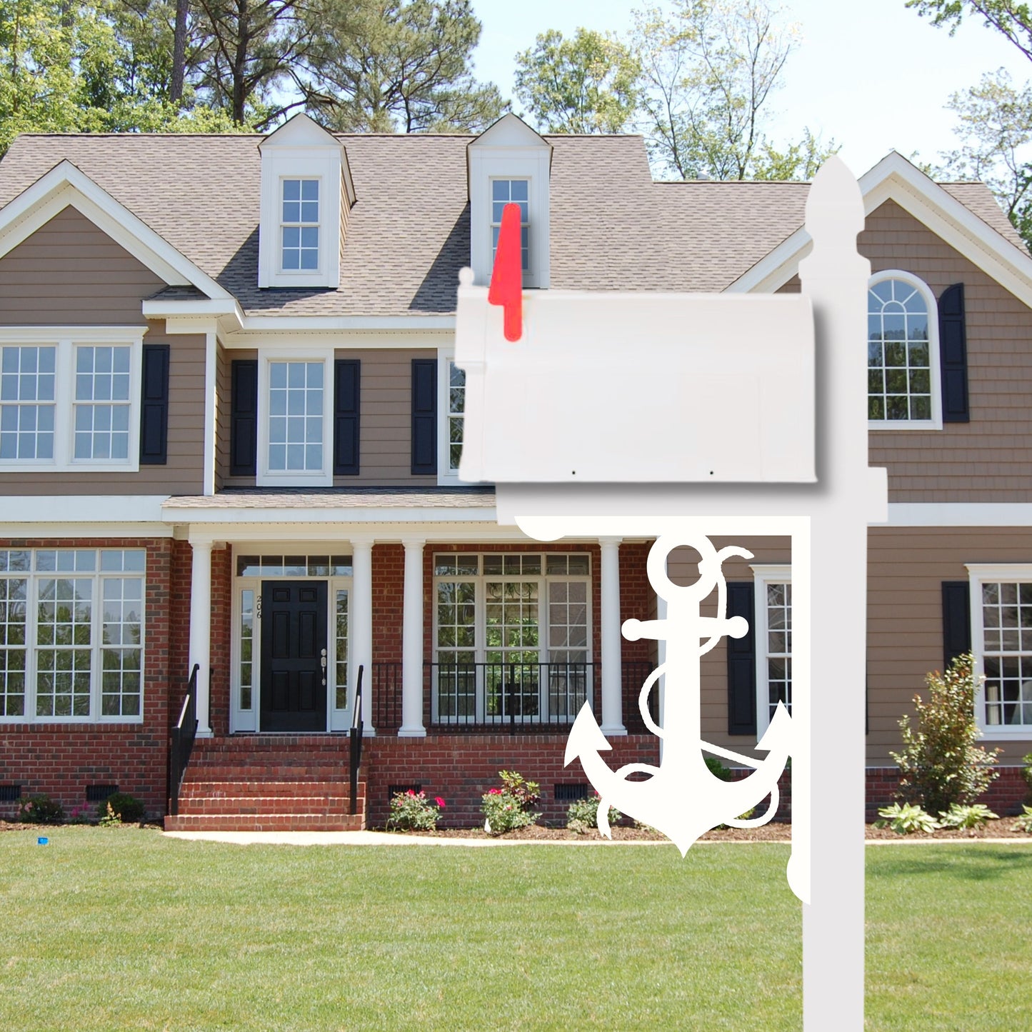 Mailbox Bracket - Anchor with Rope - Large 16" x 21"