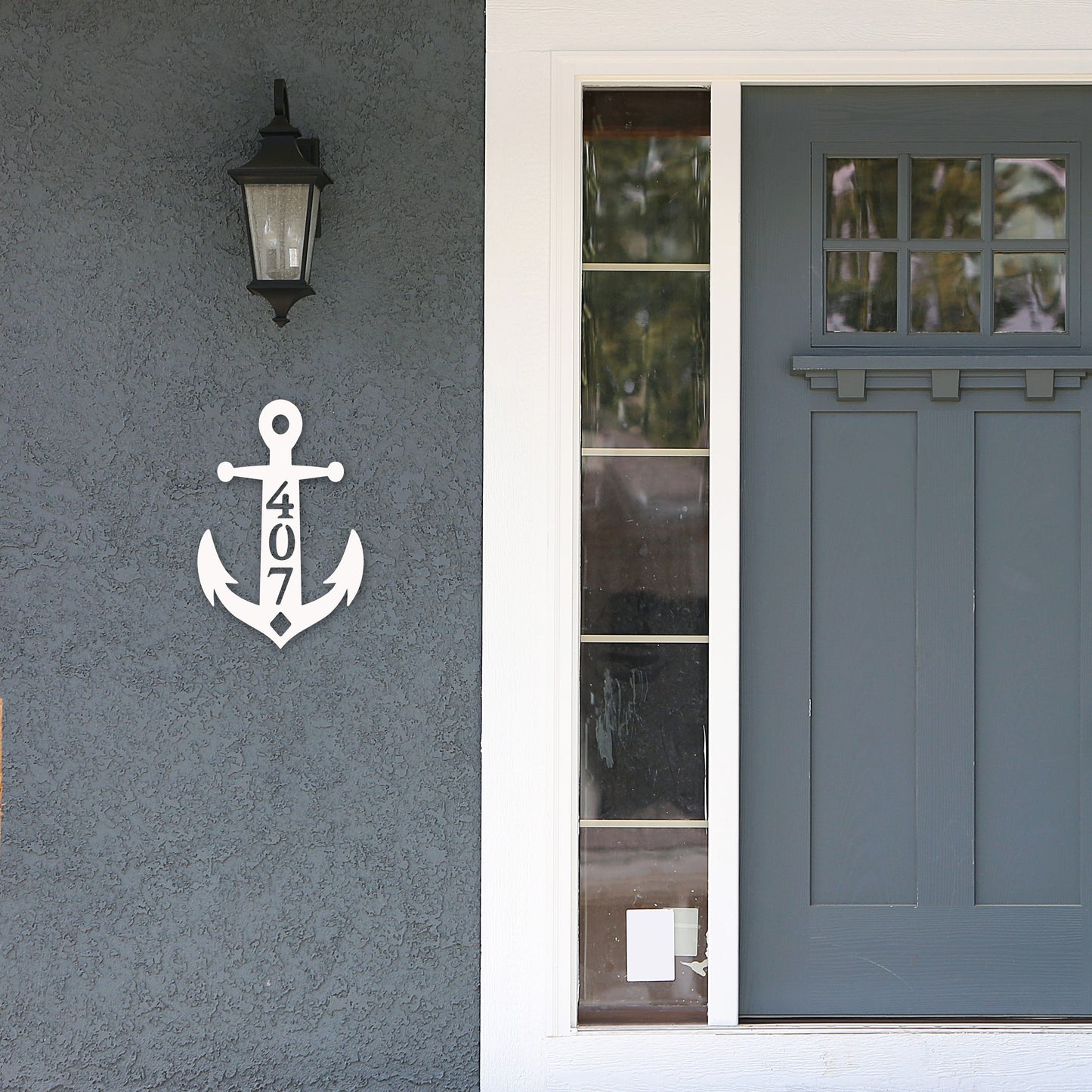 House Number Plaque - Anchor