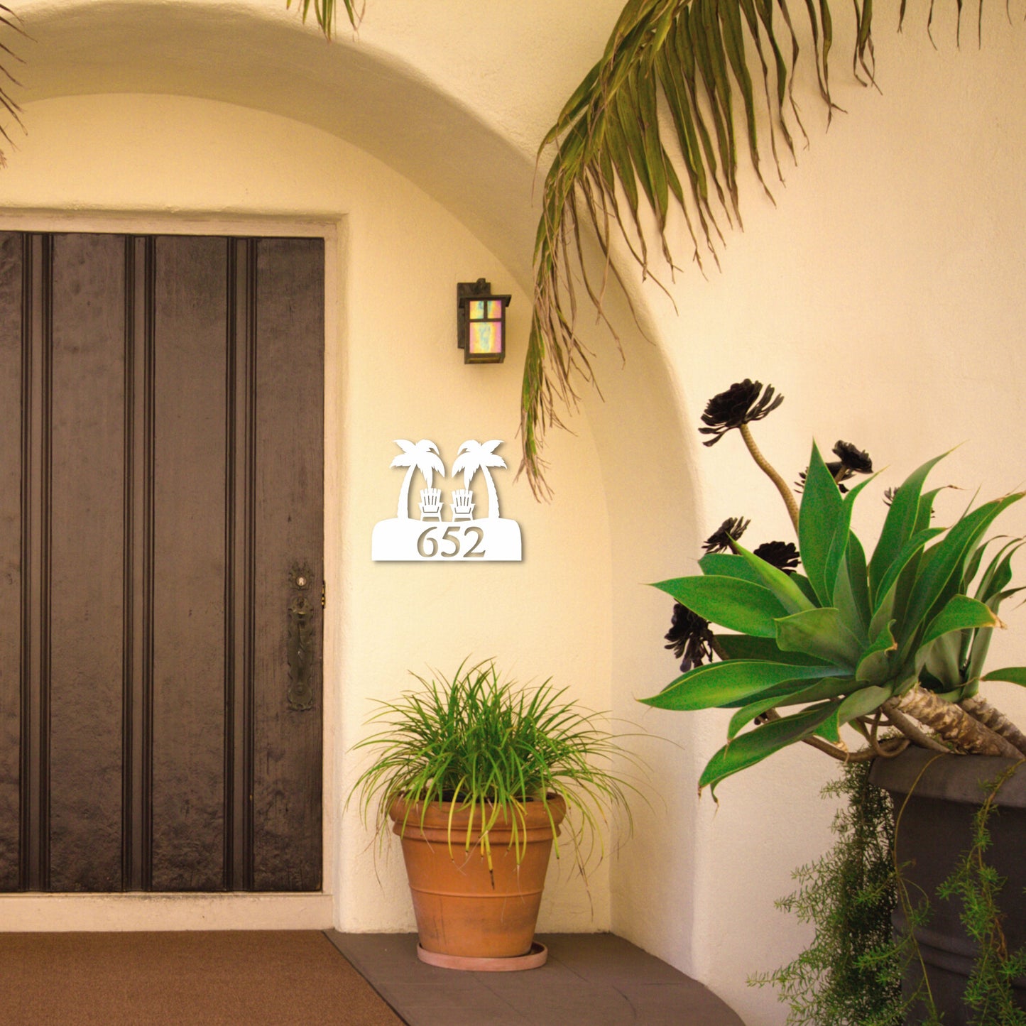 House Number Plaque - Palm Adirondaks