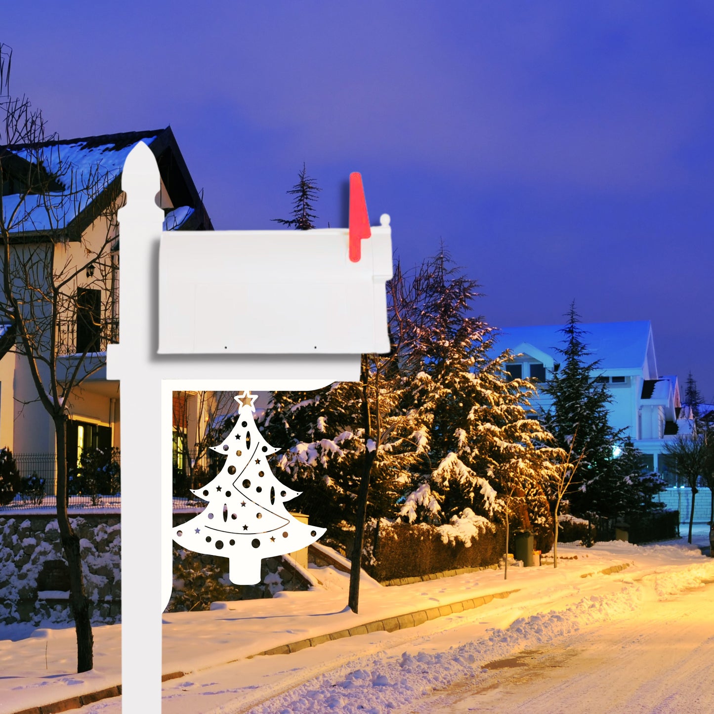 Mailbox Bracket - Christmas Tree - Large 16" x 21"
