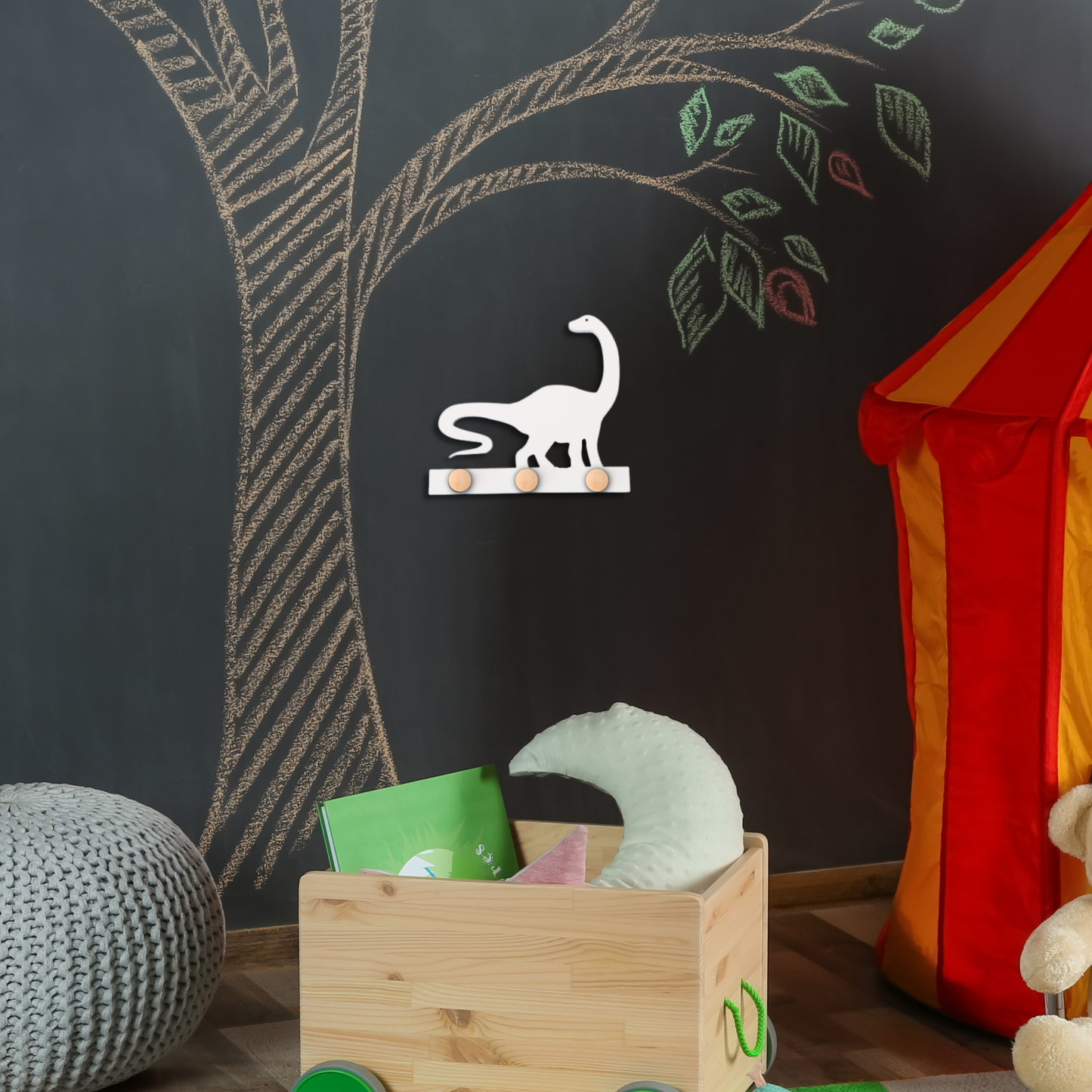 Coat Rack - Diplodocus, Robe Hook, Apron Hook, Hat Rack, Wall Hook, Entryway Organizer, Free Shipping to Mainland USA, USA Handmade