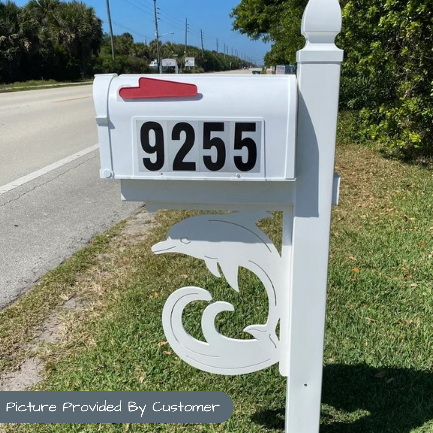 Mailbox Bracket - Dolphin - Large 16' x 21"