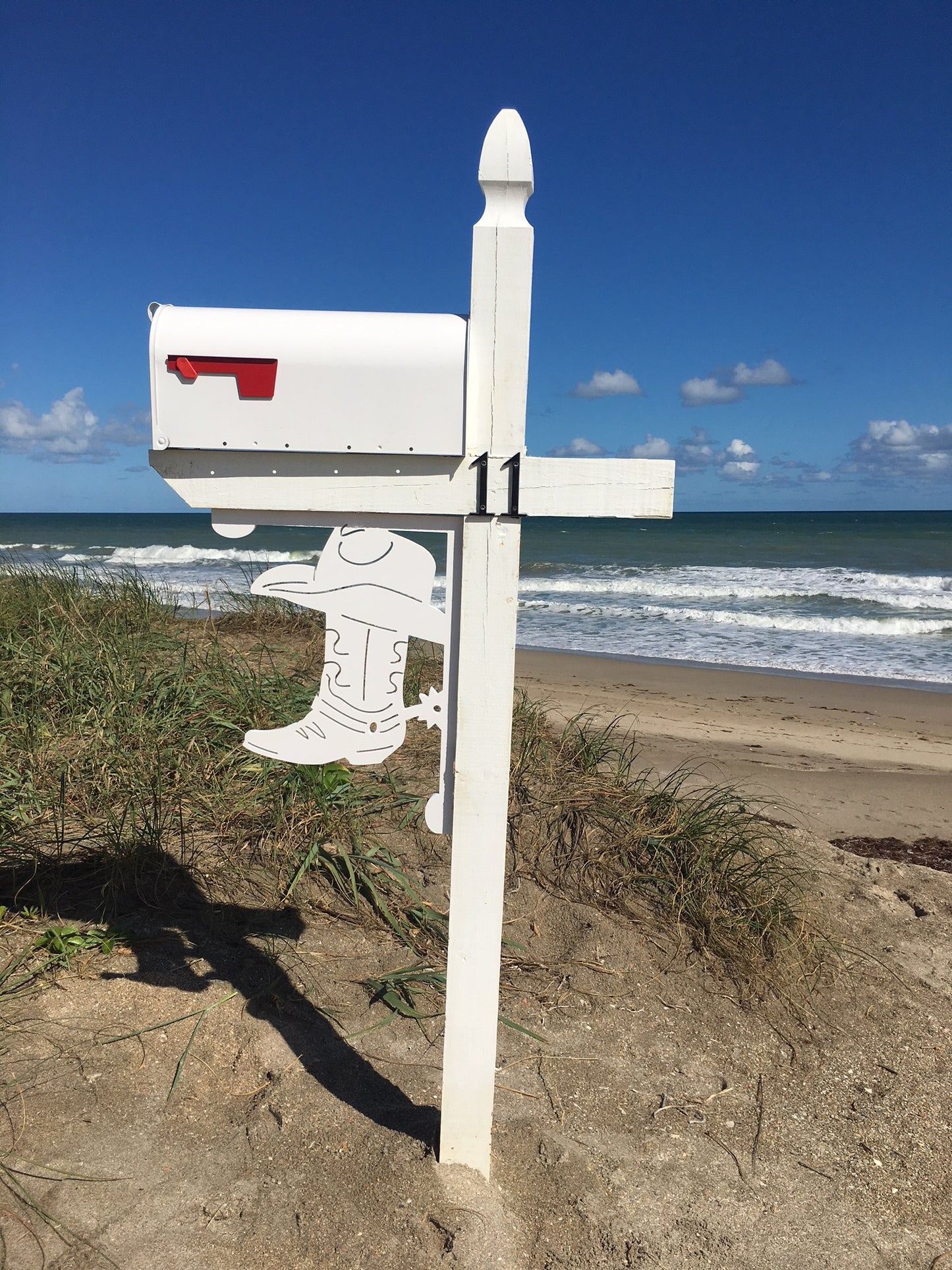 Mailbox Bracket - Cowboy Boot - Large 16" x 21"