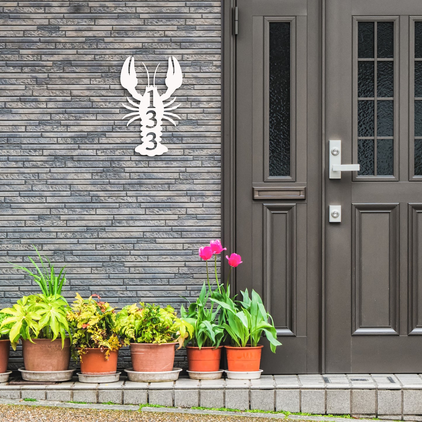 House Number Plaque - Lobster