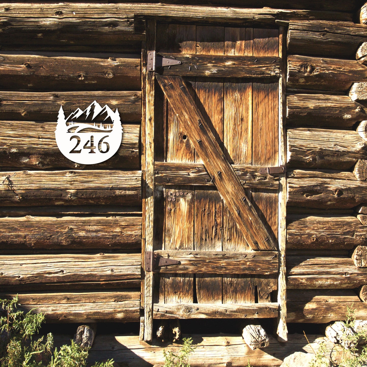 House Number Plaque - Mountain Range