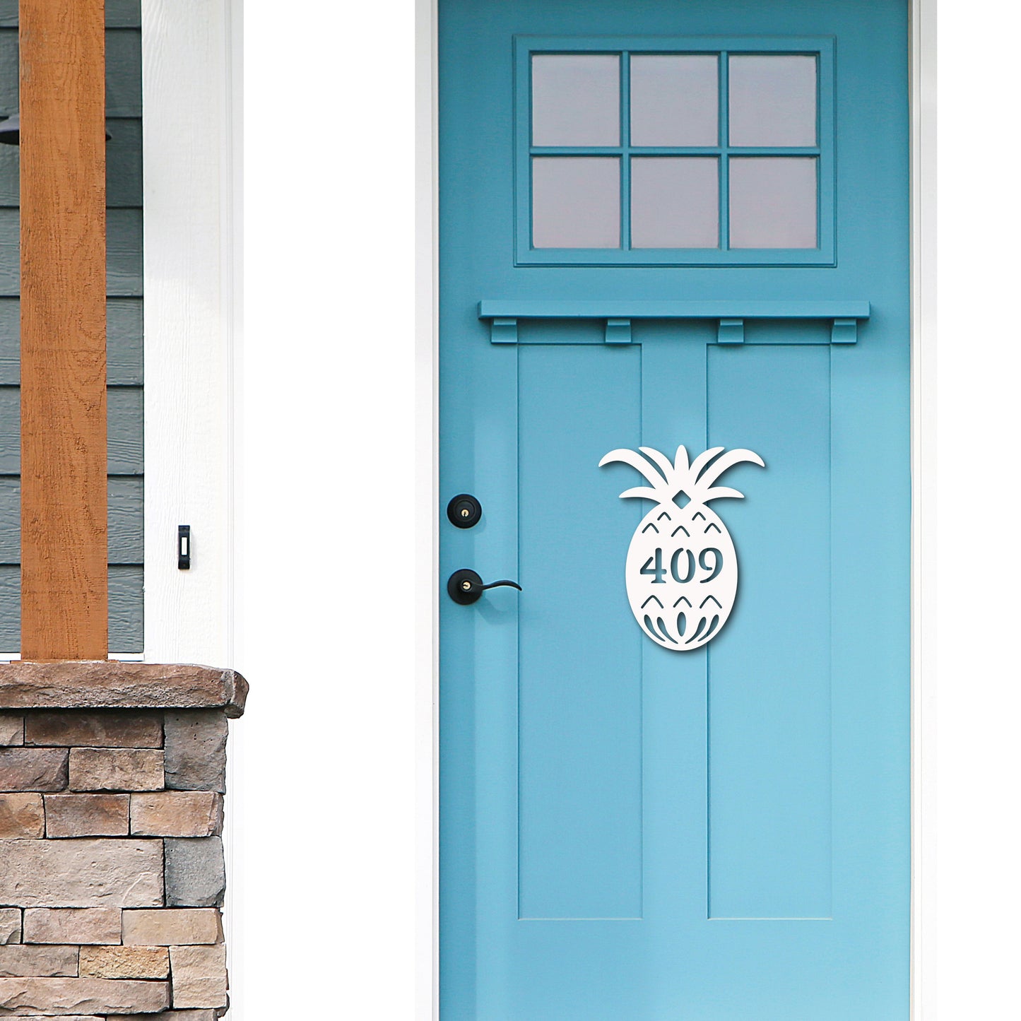House Number Plaque - Pineapple Original
