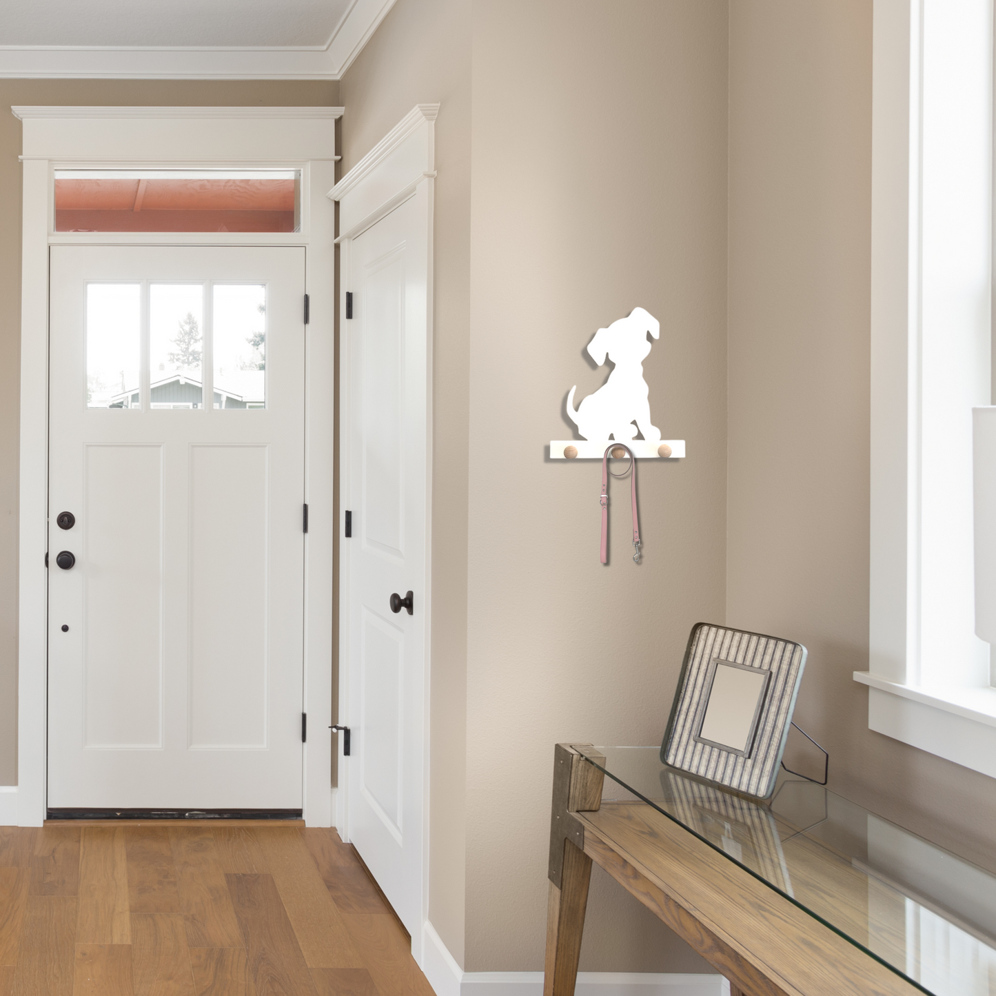 Coat Rack - Cute Puppy, Robe Hook, Apron Hook, Hat Rack, Wall Hook, Entryway Organizer, Free Shipping to Mainland USA, USA Handmade