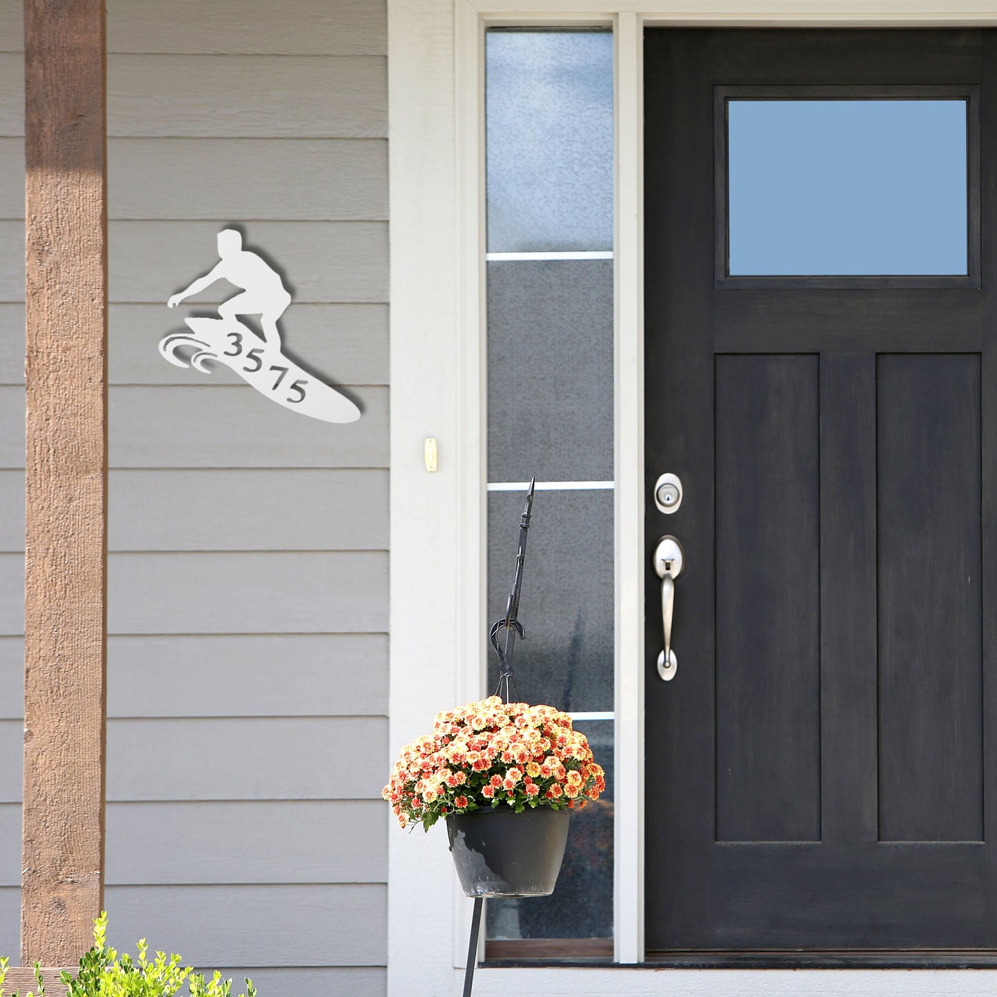 House Number Plaque - Surfer