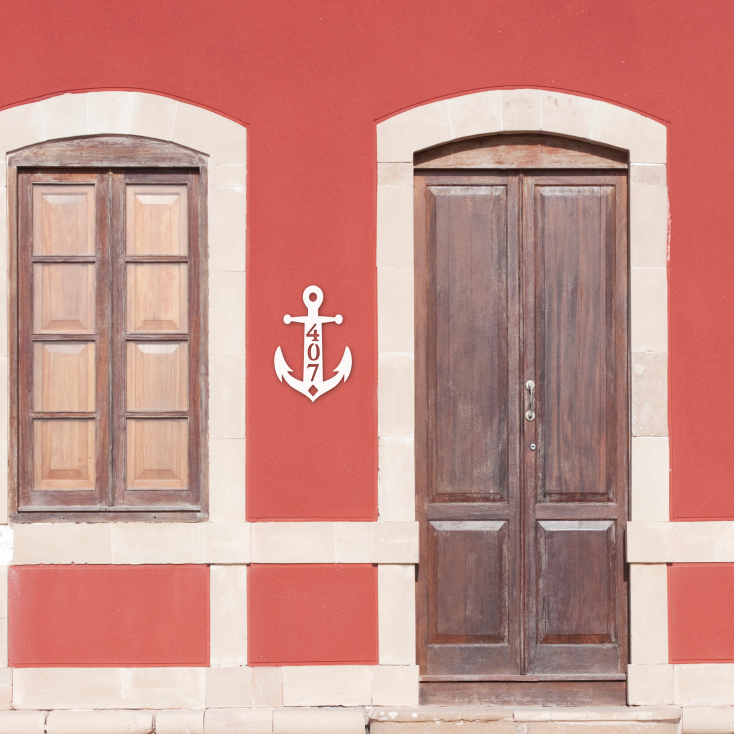 House Number Plaque - Anchor