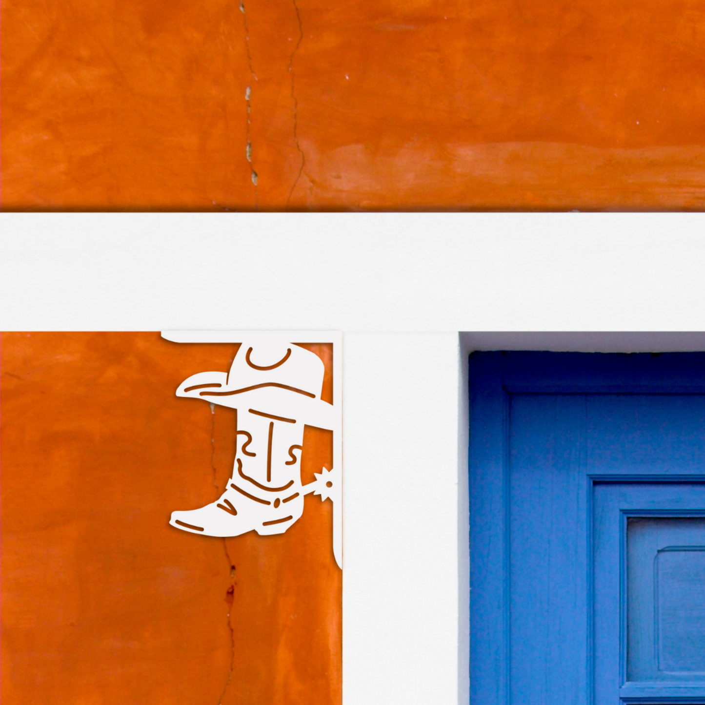 Mailbox Bracket - Cowboy Boot - Small 7" x 9"