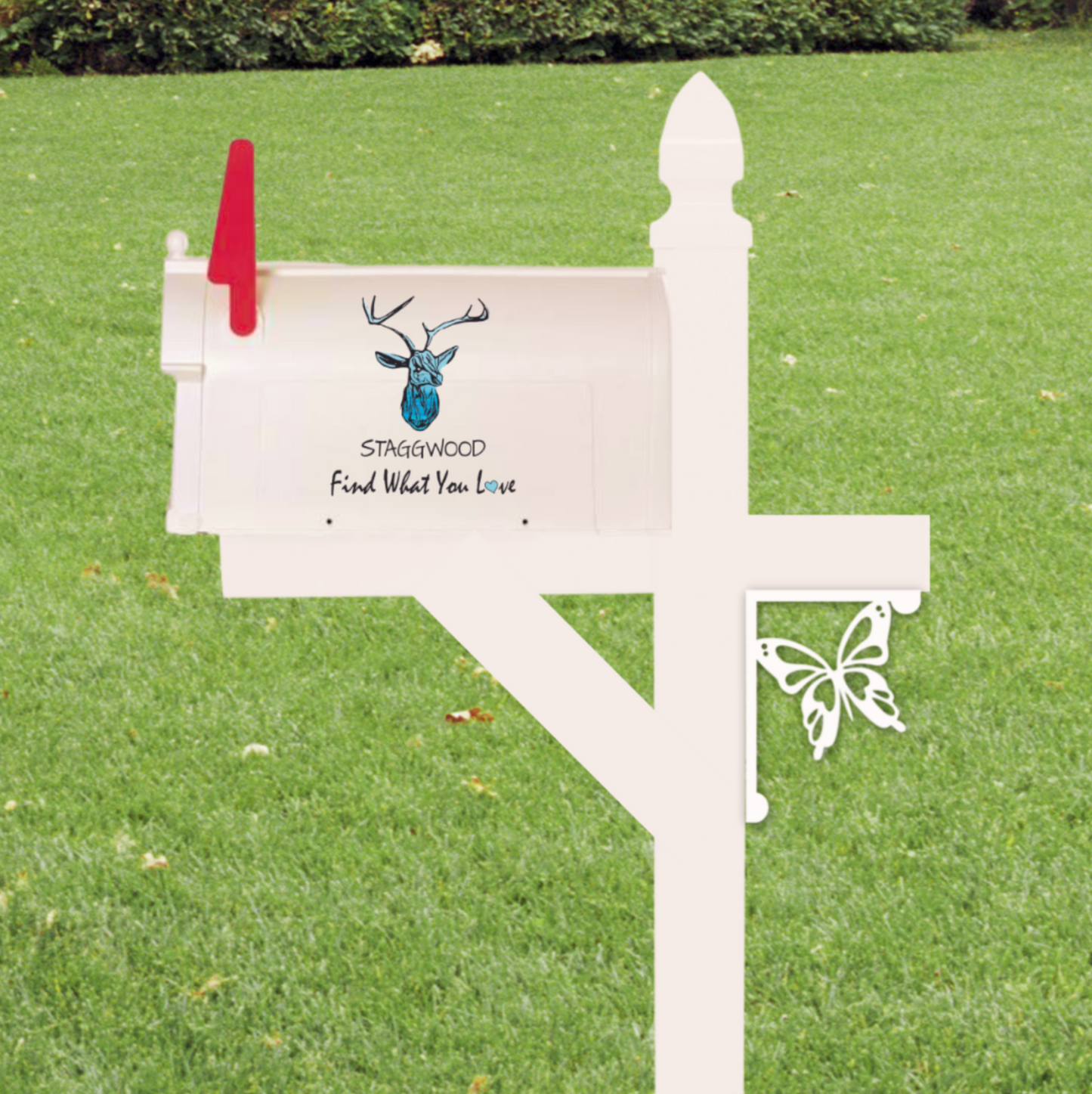 Mailbox Bracket - Butterfly - Small 7" x 9"