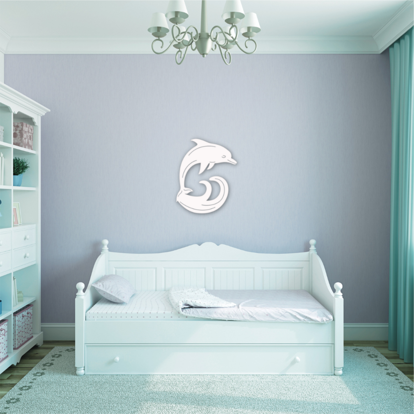 Wall Art, Dolphin, Tropical, Outdoor Decor, Housewarming Gift, Nautical, Coastal, Custom, PVC Wall Art, Long Lasting