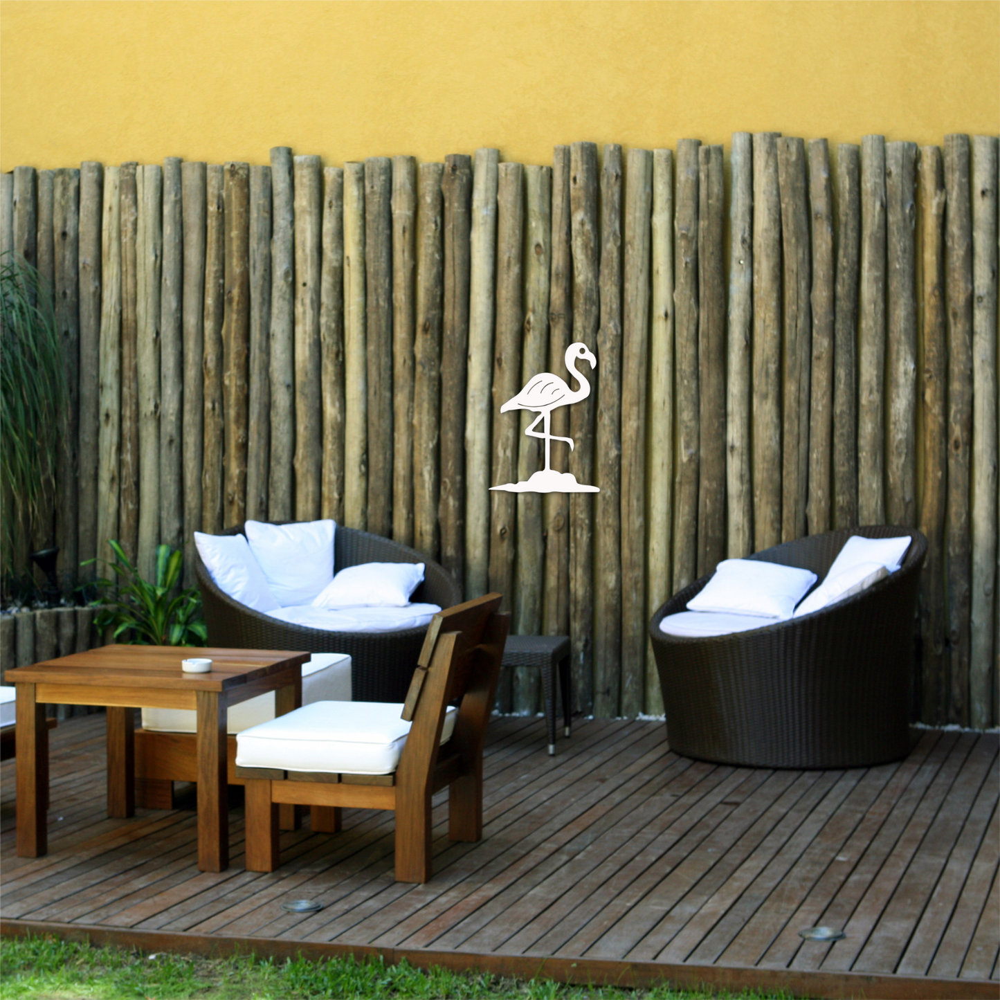 Wall Art, Flamingo, Tropical, Outdoor Decor, Housewarming Gift, Nautical, Coastal, Custom, PVC Wall Art, Long Lasting