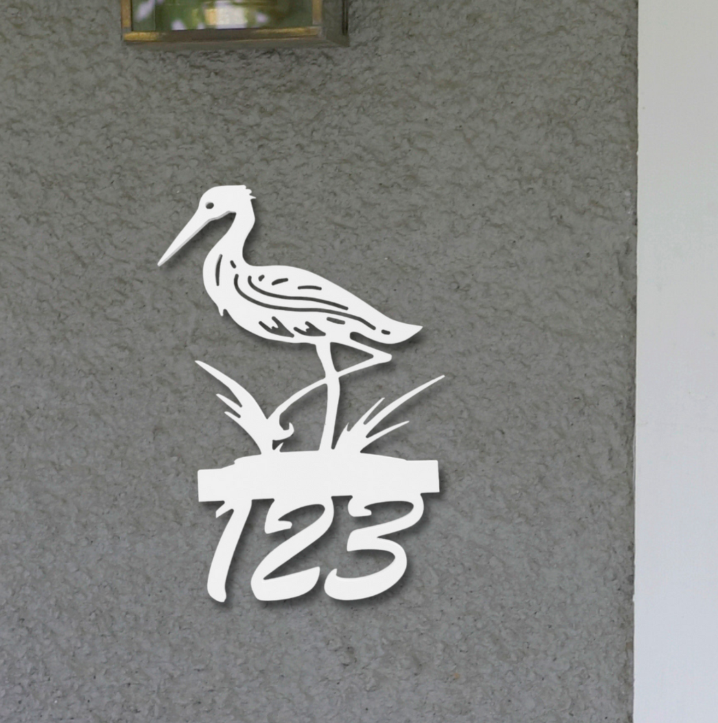 House Number Sign, Heron