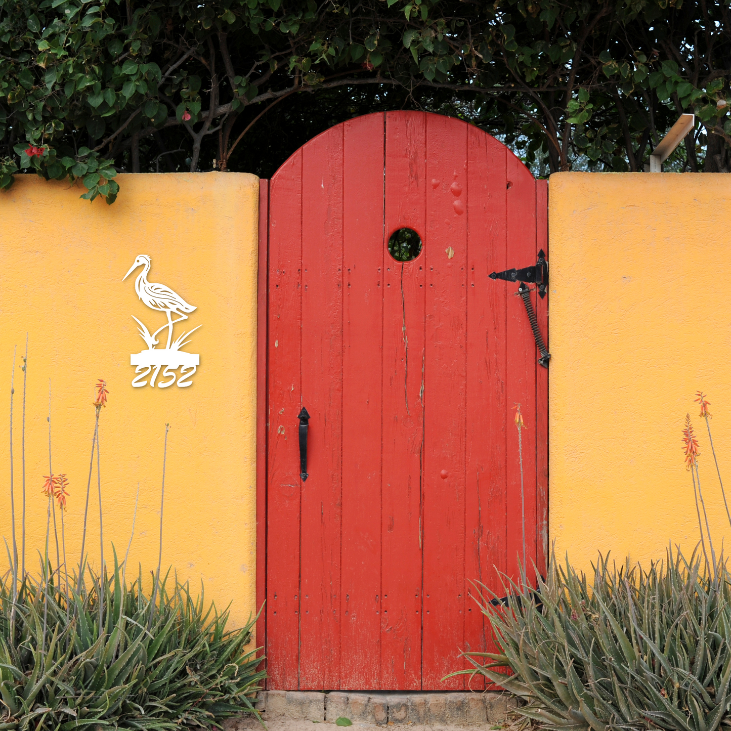 House Number Sign, Heron