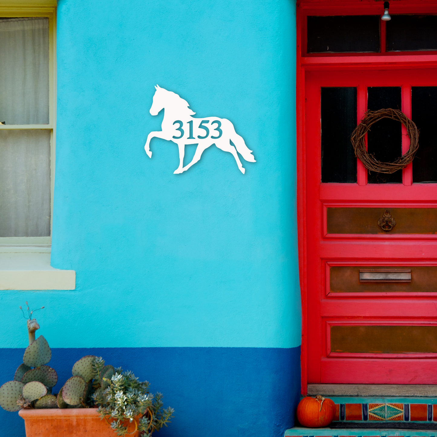 House Number Plaque - Horse