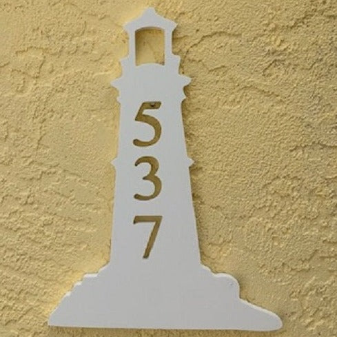 House Number Plaque - Lighthouse