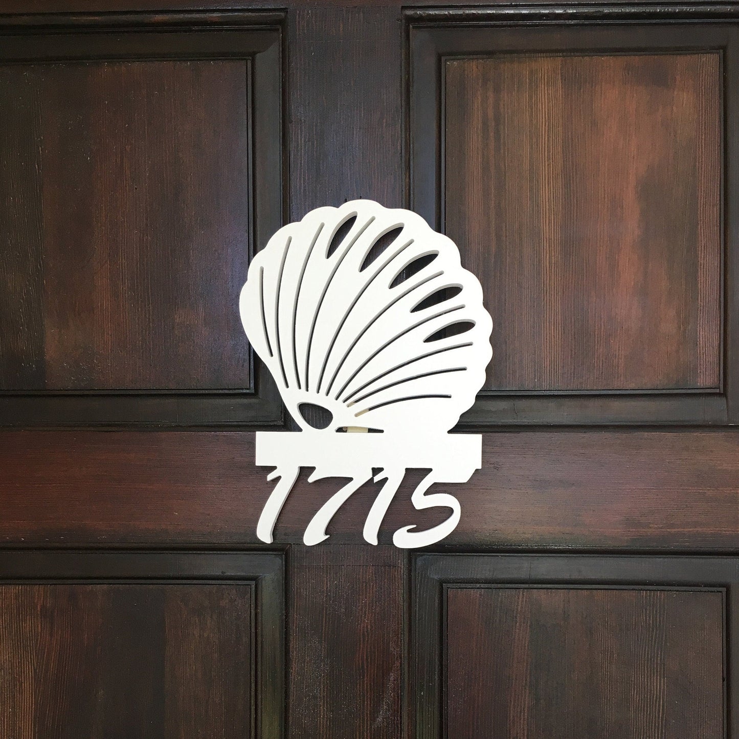 House Number Sign, Seashell