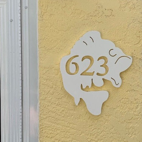 House Number Plaque - Largemouth Bass