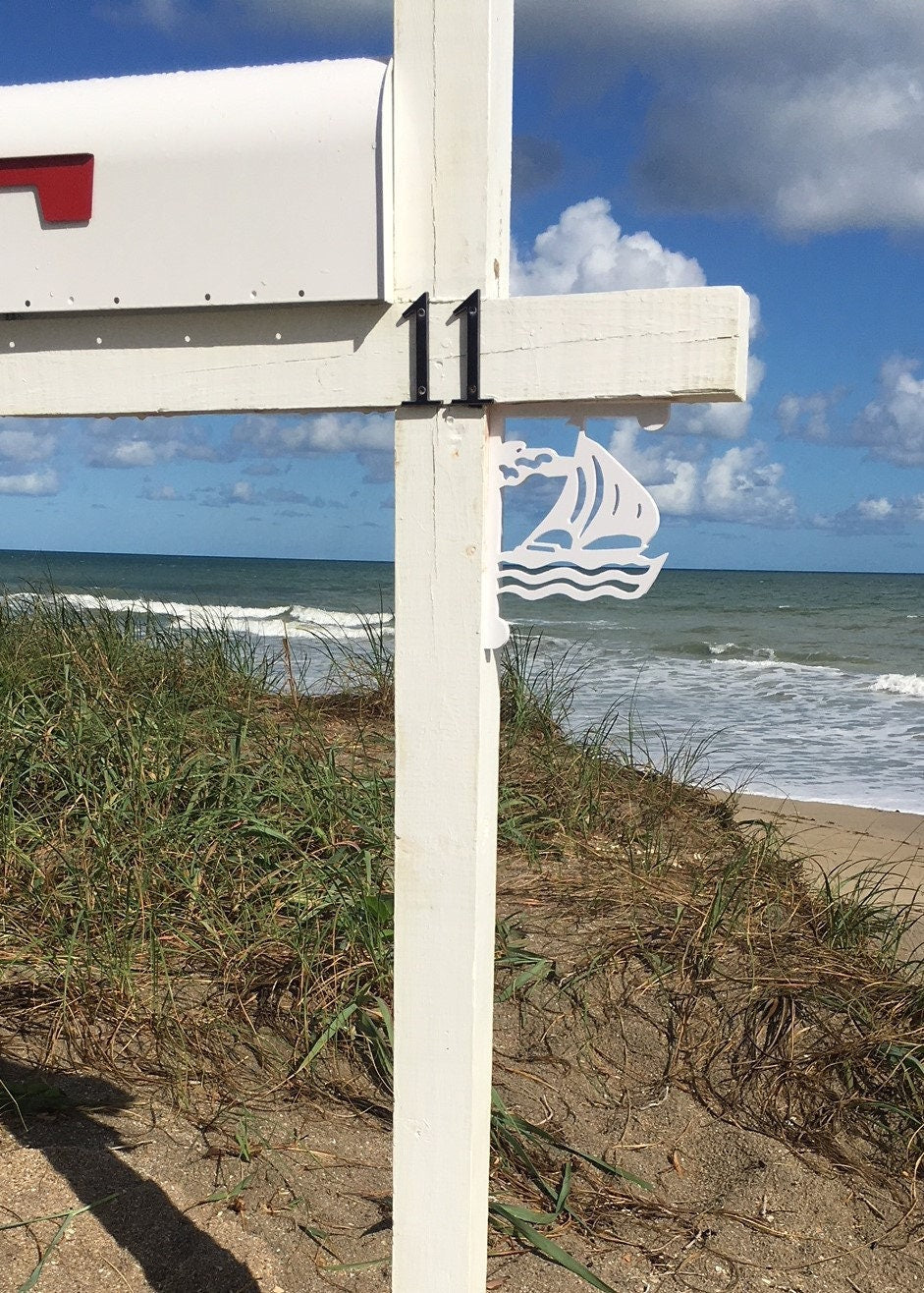 Mailbox Bracket - Sailboat - Small 7" x 9"