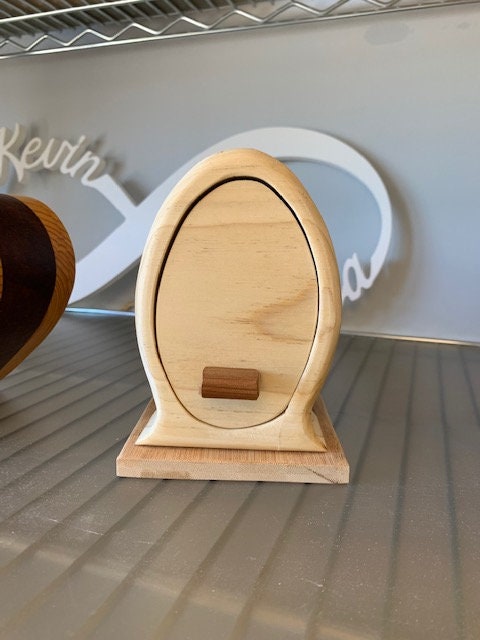 Solid Wood Box w/Drawers - Easter Egg, Jewelry Box, Handcrafted, Custom Box, Personalized Box, Handmade, Home Decor, Engraved, Stash Box