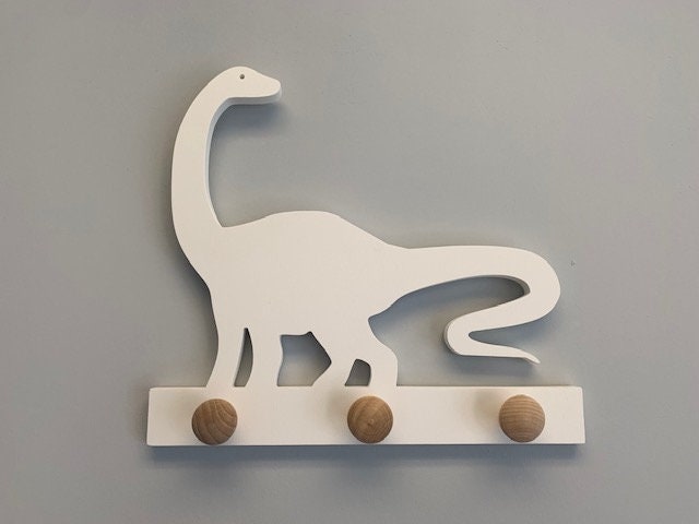 Coat Rack - Diplodocus, Robe Hook, Apron Hook, Hat Rack, Wall Hook, Entryway Organizer, Free Shipping to Mainland USA, USA Handmade
