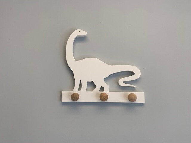 Coat Rack - Diplodocus, Robe Hook, Apron Hook, Hat Rack, Wall Hook, Entryway Organizer, Free Shipping to Mainland USA, USA Handmade