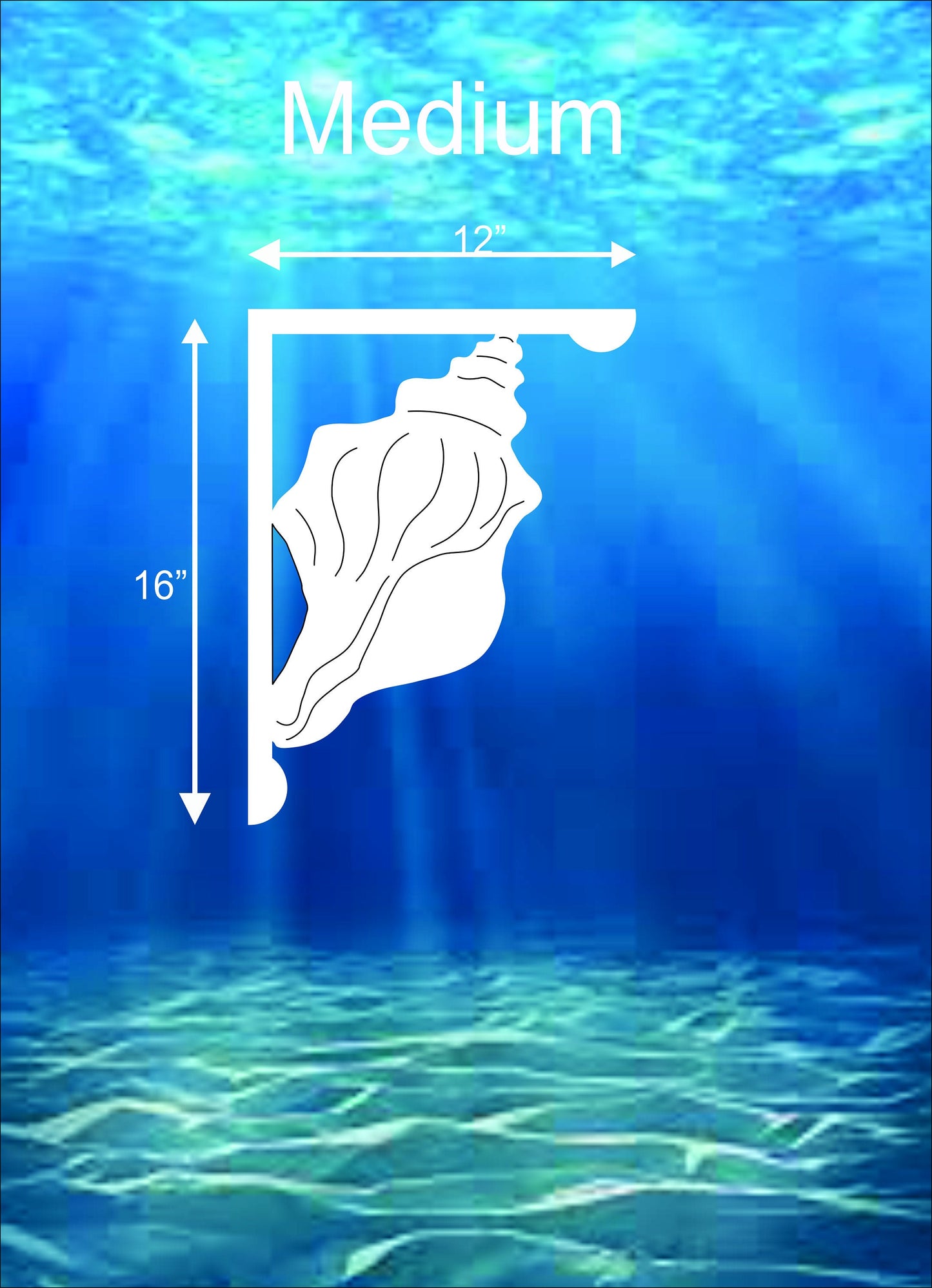 Mailbox Bracket - Conch - Medium 12" x 16"