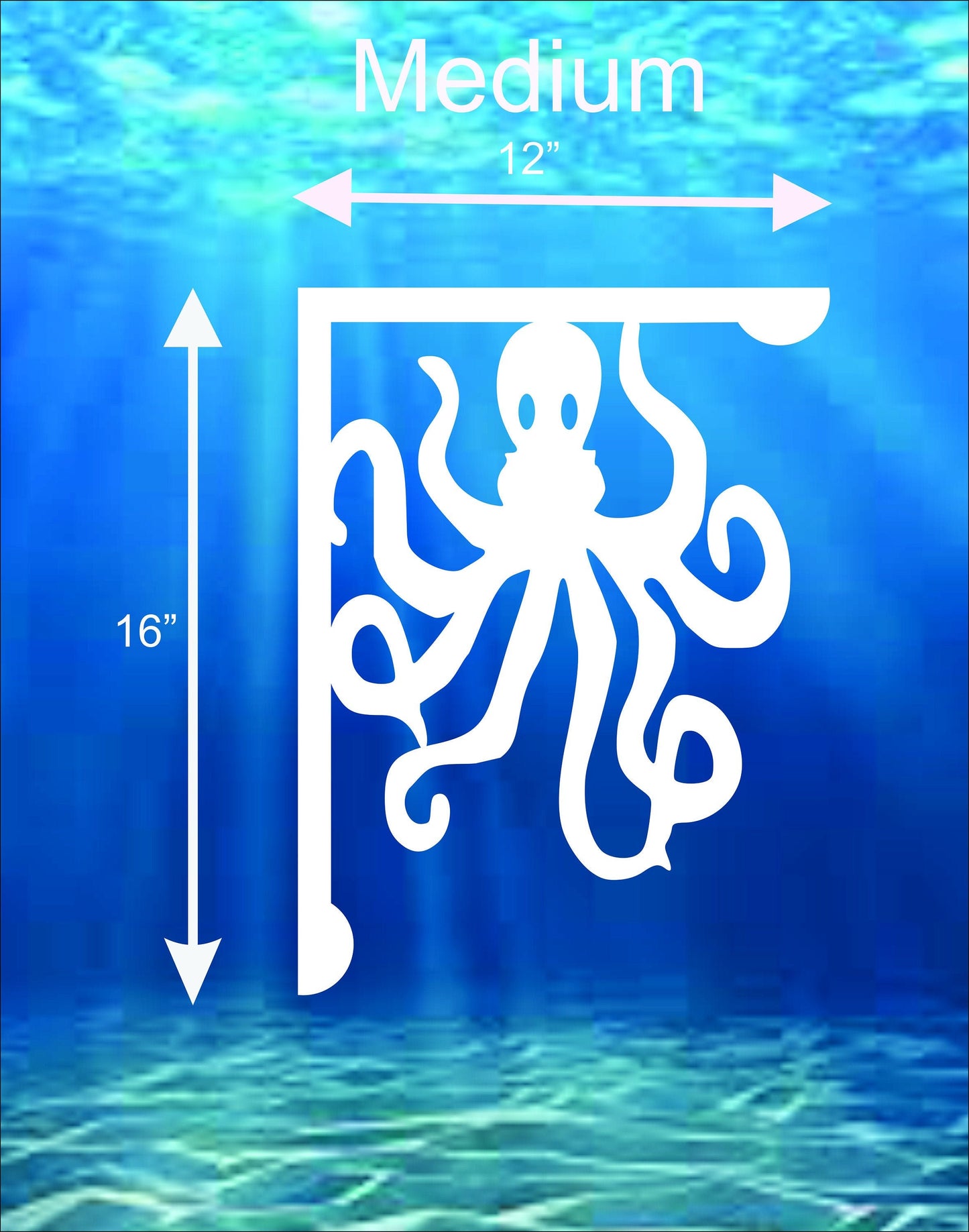 Mailbox Bracket - Octopus - Medium 12" x 16"
