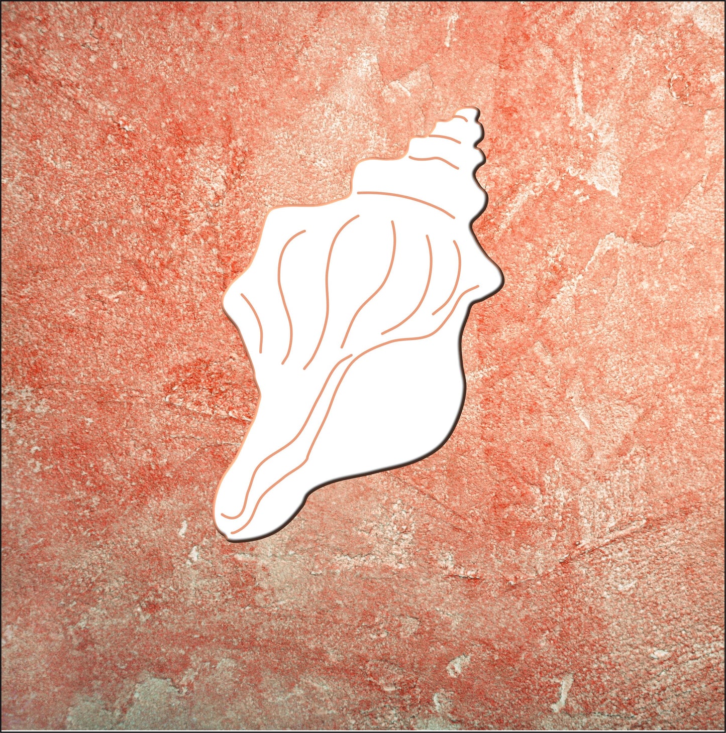 Wall Art, Conch Shell, Tropical, Outdoor Decor, Housewarming Gift, Nautical, Coastal, Custom, PVC Wall Art, Long Lasting