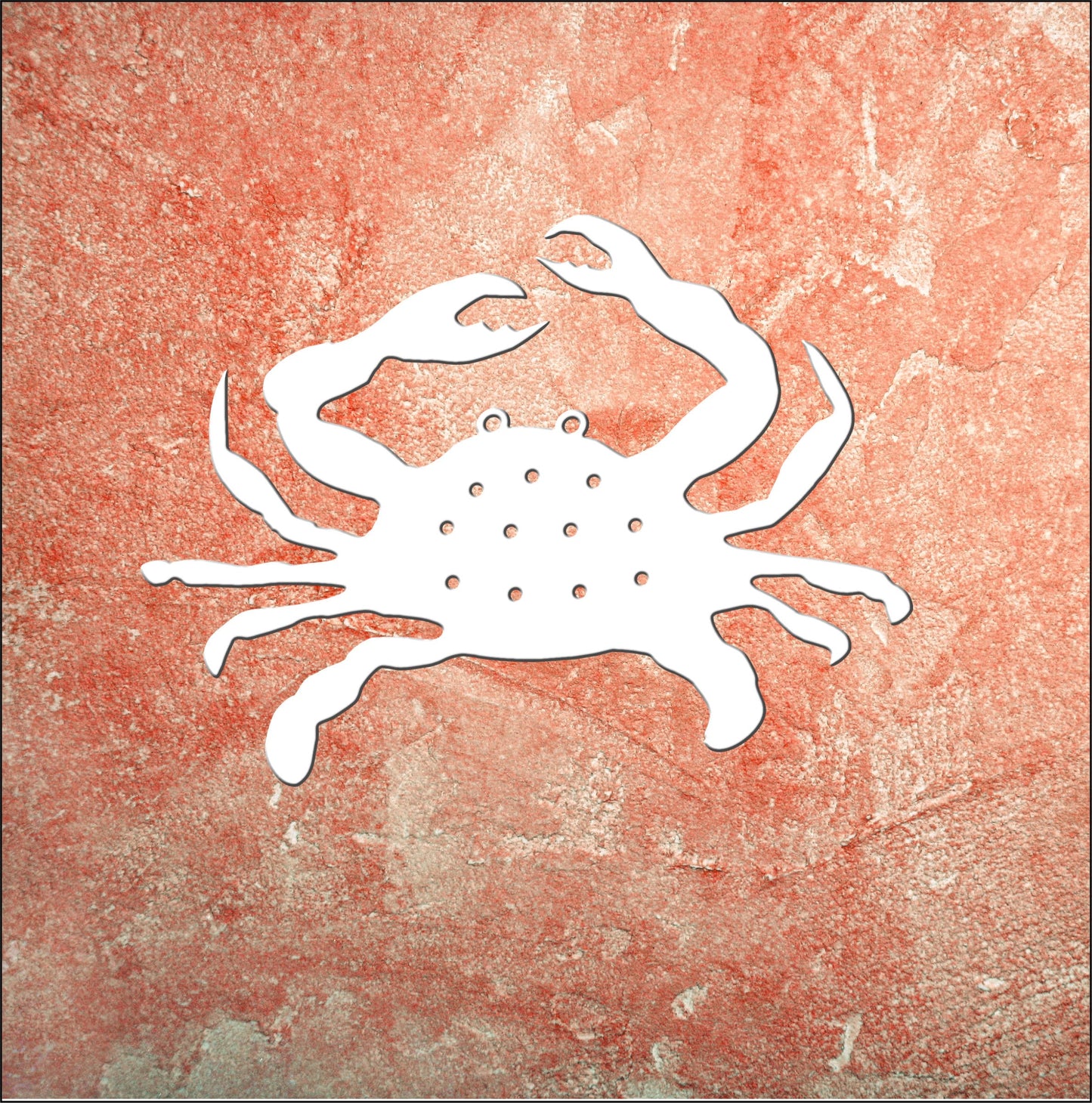 Wall Art, Crab, Tropical, Outdoor Decor, Housewarming Gift, Nautical, Coastal, Custom, PVC Wall Art, Long Lasting