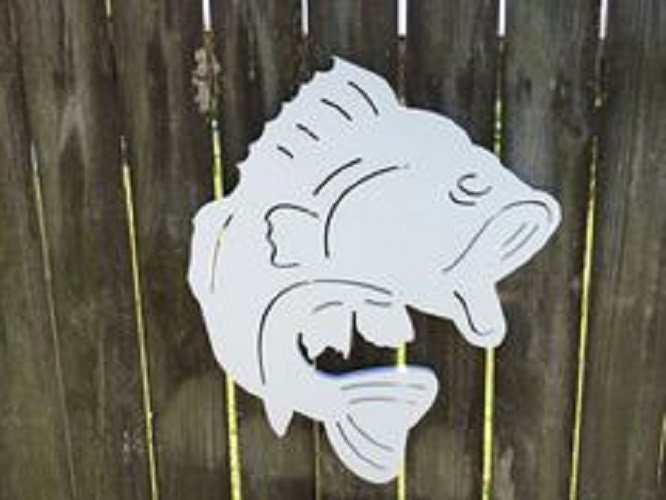 Wall Art, Largemouth Bass, Tropical, Outdoor Decor, Housewarming Gift, Nautical, Coastal, Custom, PVC Wall Art, Long Lasting