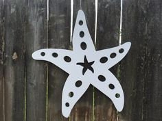Wall Art, Starfish, Tropical, Outdoor Decor, Housewarming Gift, Nautical, Coastal, Custom, PVC Wall Art, Long Lasting