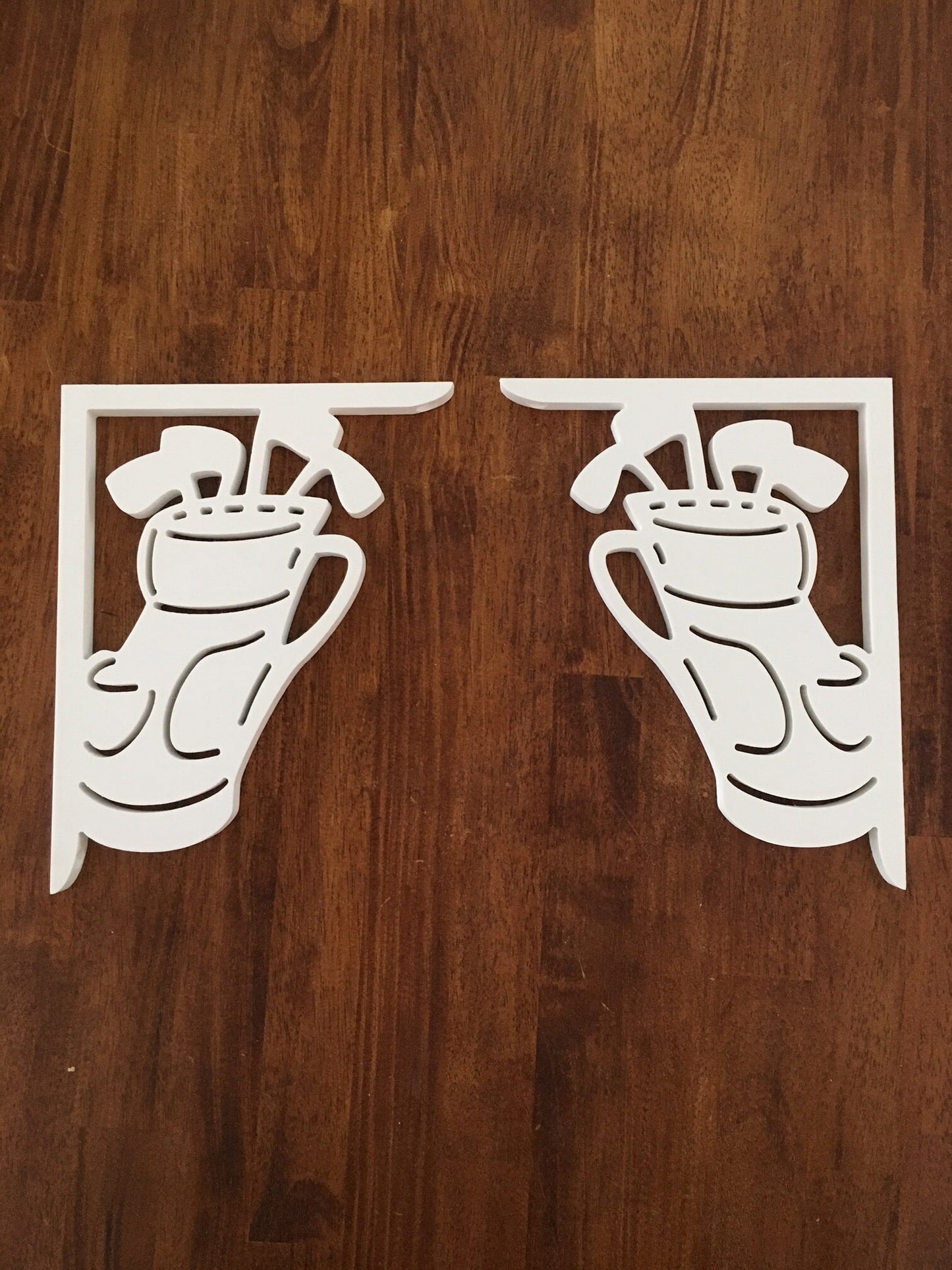 Screen Door Decor - Golf Bag Small X2, Custom Mailbox, Bracket, Outdoor Decor, 7x9 inch Free Shipping to Mainland USA