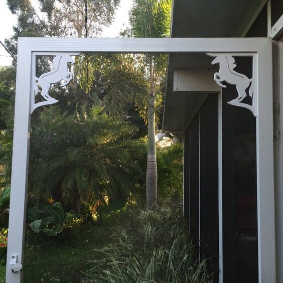 Screen Door Decor - Horse Small X2, Custom Mailbox, Bracket, Outdoor Decor, 7x9 inch Free Shipping to Mainland USA