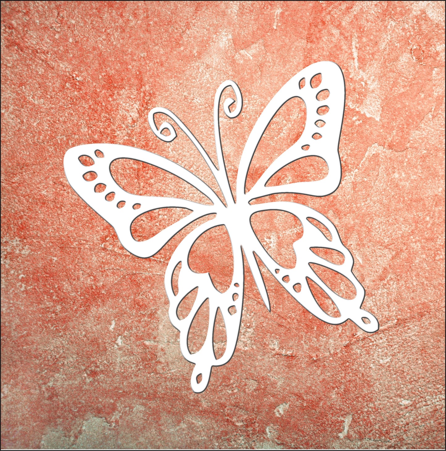 Wall Art, Butterfly, Tropical, Outdoor Decor, Housewarming Gift, Custom, PVC Wall Art, Long Lasting